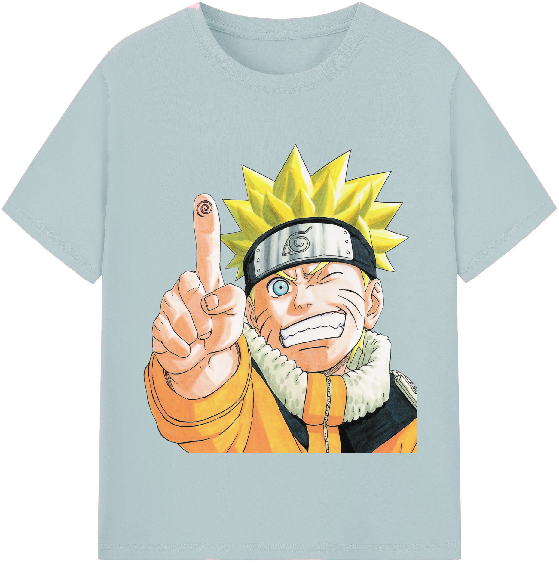 （画像用） NARUTO -ナルト- うずまき ナルト Uzumaki Naruto 綿100％半袖Tシャツ（フロントプリント）